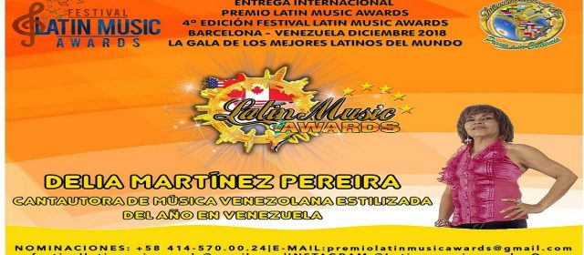 LOS INTÉRPRETE DE LA MÚSICA VENEZOLANA SON GALARDONADOS EN LOS PREMIOS LATÍN MUSIC AWARDS