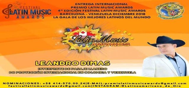 EL CONSENTIDO DE LA CANCIÓN LLANERA SERÁ GALARDONADO ESTE PRIMERO DE DICIEMBRE EN VENEZUELA