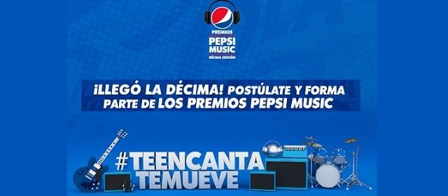 INICIA LA FASE DE POSTULACIONES PARA LA 10A EDICIÓN DE LOS PREMIOS PEPSI MUSIC 2022