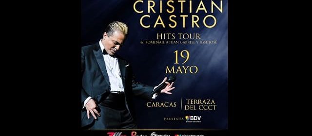 CRISTIAN CASTRO ENAMORARÁ A CARACAS EL 19 DE MAYO