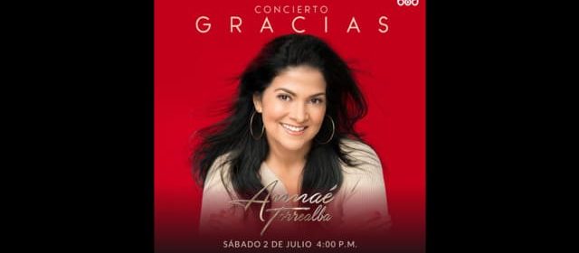 ANNAÉ TORREALBA AGRADECE EN CONCIERTO