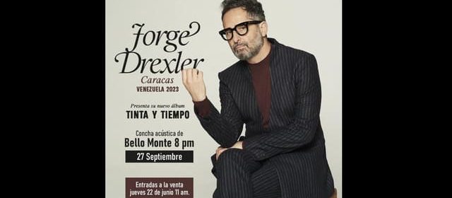 JORGE DREXLER PRESENTARÁ SU “TINTA Y TIEMPO” EN CARACAS