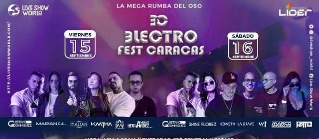 ¡SE VIENE LA GRAN RUMBA! ELECTRO FEST CARACAS 2023