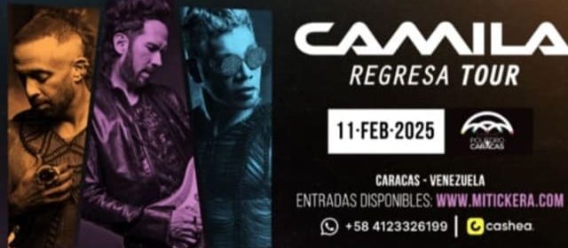 CAMILA “REGRESA TOUR” AL POLIEDRO DE CARACAS