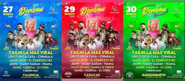 ¡TODO LISTO! PARA LA GRAN EXPERIENCIA DEL “VZLA DEMBOW FEST”