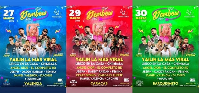 ¡TODO LISTO! PARA LA GRAN EXPERIENCIA DEL “VZLA DEMBOW FEST”