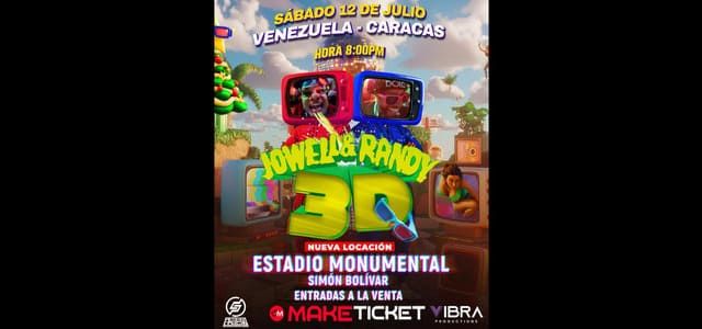 ¡JOWELL & RANDY EN 3D, SE TRASLADA AL ESTADIO MONUMENTAL SIMÓN BOLÍVAR!