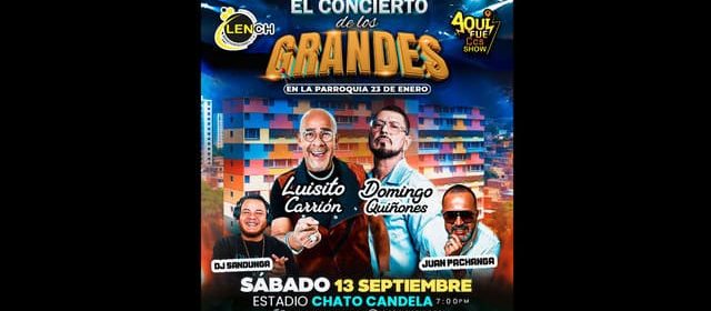 LUISITO CARRIÓN Y DOMINGO QUIÑONES PROMETEN UN CONCIERTO INOLVIDABLE EN CARACAS