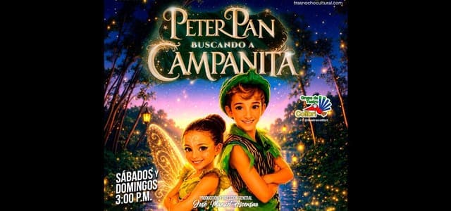 REGRESA EL TEATRO INFANTIL AL TRASNOCHO CULTURAL CON: “PETER PAN BUSCANDO A CAMPANITA”